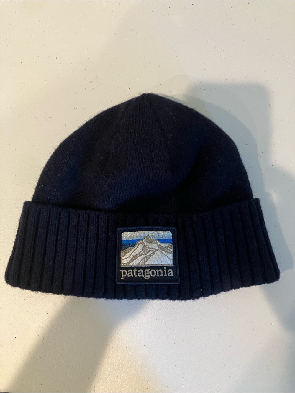 Patagonia Navy Brodeo Beanie